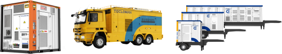 Mobile energy storage power supply units for emergency and temporary power