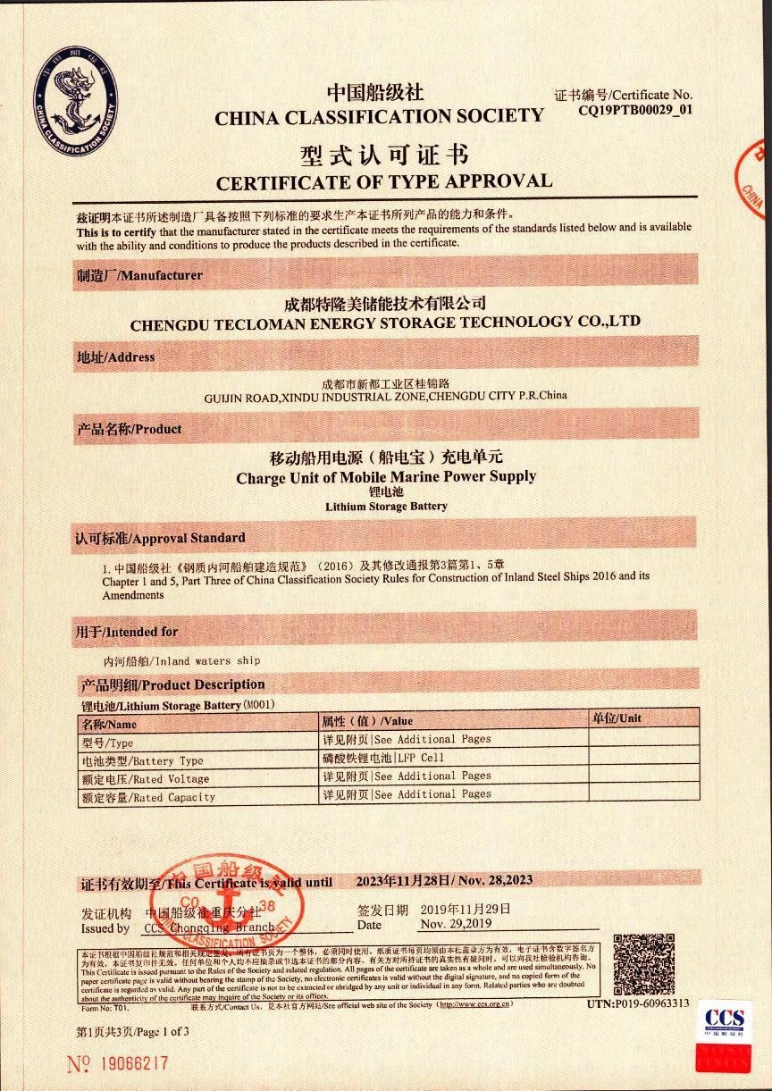 Tecloman supporting certification document 32
